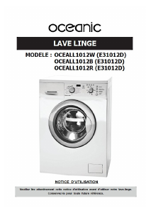 Mode d’emploi Oceanic OCEALL1012R Lave-linge