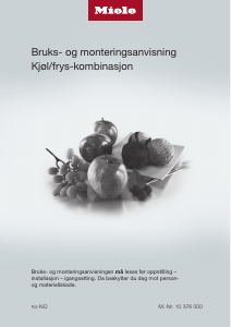 Bruksanvisning Miele KFN 29283 D edt/cs Kjøle-fryseskap
