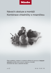 Manuál Miele KFN 29283 D edt/cs Lednice s mrazákem