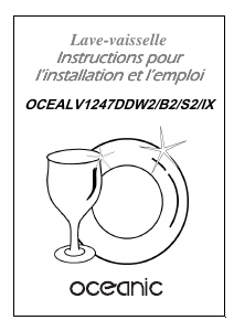 Mode d’emploi Oceanic OCEALV1247DDIX Lave-vaisselle
