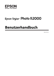 Bedienungsanleitung Epson R2000 Stylus Fotodrucker