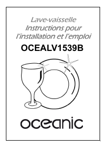 Mode d’emploi Oceanic OCEALV1539B Lave-vaisselle