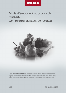 Mode d’emploi Miele KFN 37432 iD Réfrigérateur combiné