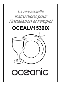 Mode d’emploi Oceanic OCEALV1539IX Lave-vaisselle