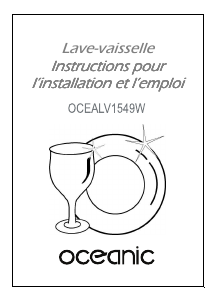 Mode d’emploi Oceanic OCEALV1549W Lave-vaisselle