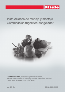 Manual de uso Miele KFN 37692 iDE Frigorífico combinado