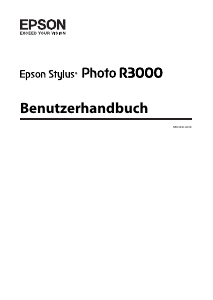 Bedienungsanleitung Epson R3000 Stylus Fotodrucker