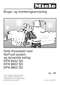 Brugsanvisning Miele KFN 8452 SD Køle-fryseskab