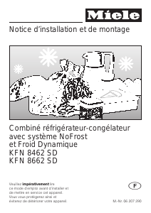 Mode d’emploi Miele KFN 8462 SD Réfrigérateur combiné