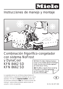 Manual de uso Miele KFN 8662 SD Frigorífico combinado