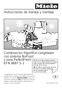 Manual de uso Miele KFN 8667 S-1 Frigorífico combinado