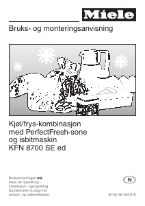 Bruksanvisning Miele KFN 8700 SE ed Kjøle-fryseskap