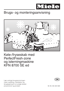 Brugsanvisning Miele KFN 8700 SE ed Køle-fryseskab