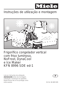 Manual Miele KFN 8996 SDE ed Frigorífico combinado