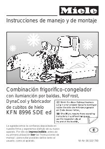 Manual de uso Miele KFN 8996 SDE ed Frigorífico combinado