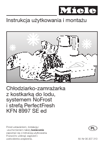 Instrukcja Miele KFN 8997 SE ed Lodówko-zamrażarka