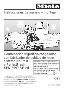 Manual de uso Miele KFN 8997 SE ed Frigorífico combinado