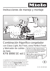 Manual de uso Miele KFN 8998 SE ed-1 Frigorífico combinado