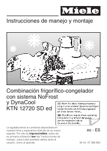 Manual de uso Miele KTN 12720 SD ed Frigorífico combinado