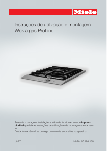 Manual Miele CS 1011 G Placa