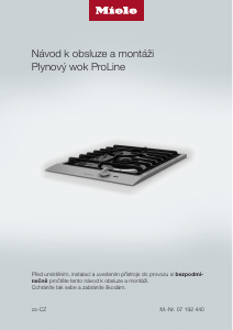 Manuál Miele CS 1021 Varná deska