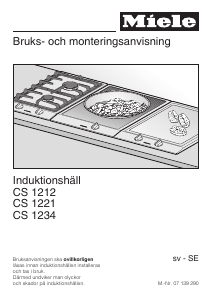 Bruksanvisning Miele CS 1212 i Häll
