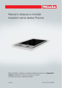 Manuál Miele CS 1221-1 i Varná deska