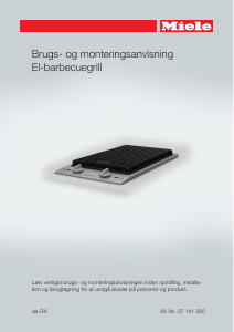 Brugsanvisning Miele CS 1312 Kogesektion