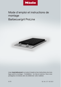 Mode d’emploi Miele CS 1312 Table de cuisson