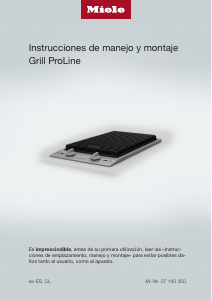 Manual de uso Miele CS 1322 Placa