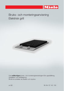 Bruksanvisning Miele CS 1322 Häll