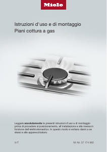 Manuale Miele KM 2030 Piano cottura