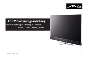Bedienungsanleitung Metz Solea Pro LED fernseher