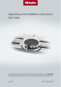 Manual Miele KM 3054 Hob