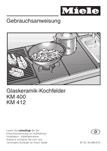 Bedienungsanleitung Miele KM 400 Kochfeld