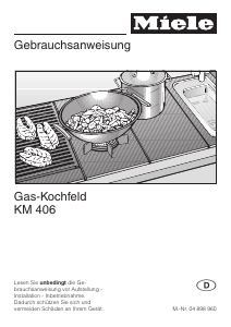 Bedienungsanleitung Miele KM 406 Kochfeld