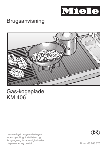 Brugsanvisning Miele KM 406 Kogesektion
