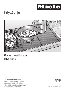 Käyttöohje Miele KM 406 Keittotaso