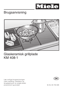 Brugsanvisning Miele KM 408 Kogesektion