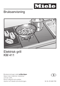 Bruksanvisning Miele KM 411 Häll