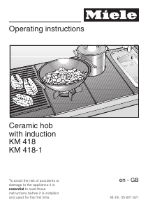 Manual Miele KM 418-1 Hob