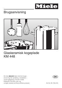 Brugsanvisning Miele KM 440 Kogesektion