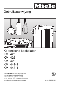 Handleiding Miele KM 441-1 Kookplaat