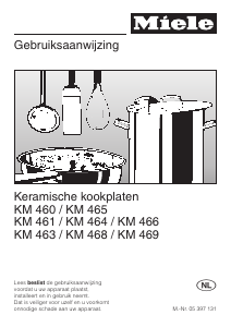 Handleiding Miele KM 461 Kookplaat