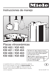 Manual de uso Miele KM 466 Placa