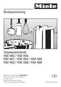 Bruksanvisning Miele KM 466 Häll