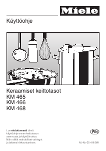 Käyttöohje Miele KM 466 Keittotaso