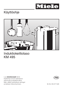 Käyttöohje Miele KM 495 Keittotaso