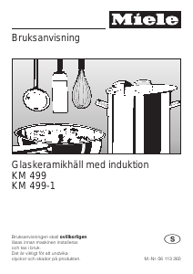 Bruksanvisning Miele KM 499 Häll