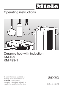 Manual Miele KM 499 Hob